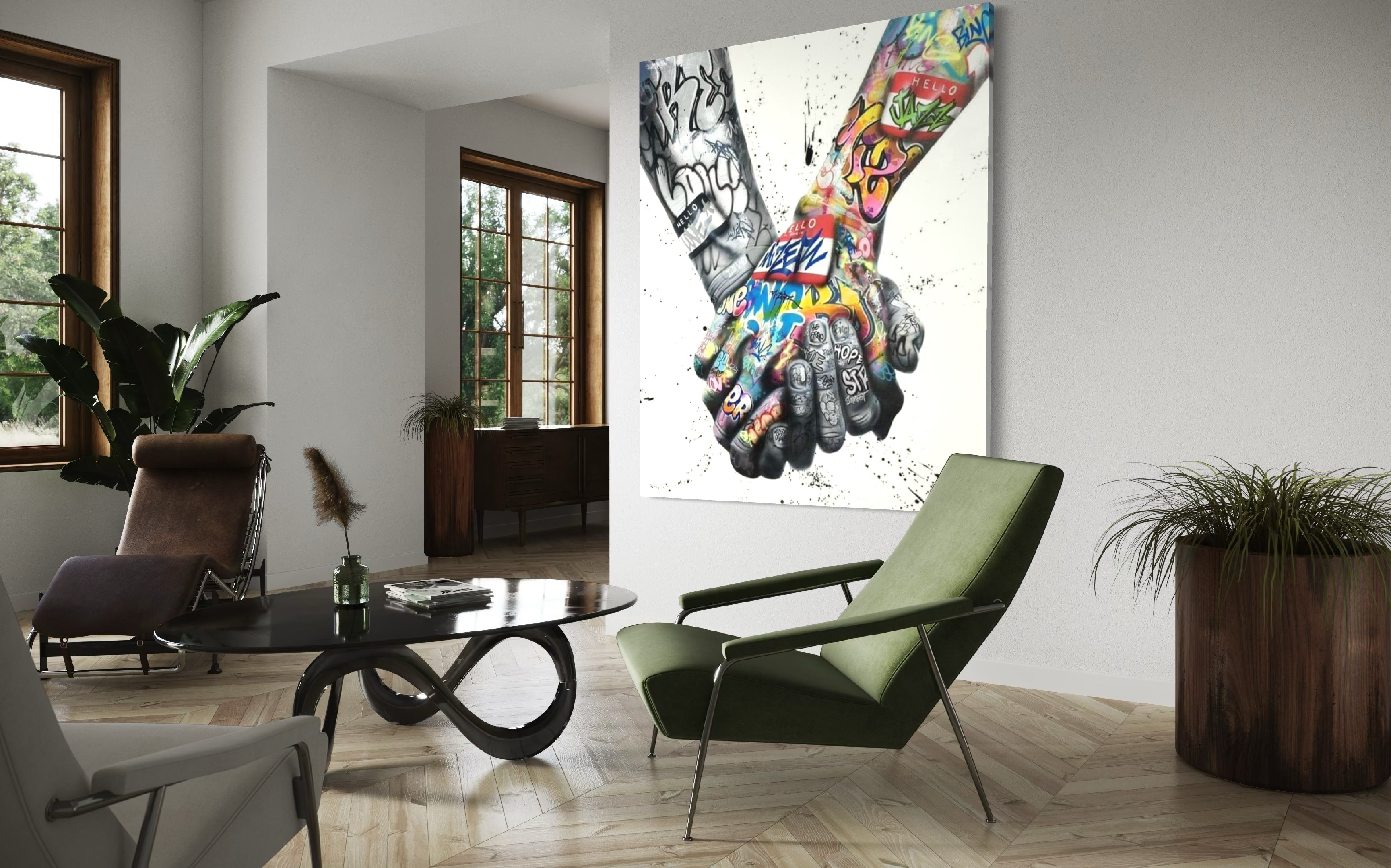 Graffiti Wall Art Colorful Wall Art